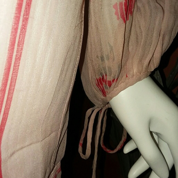 BEAUTIFUL SHEER DRESS 100% SILK - Picture 3 of 5